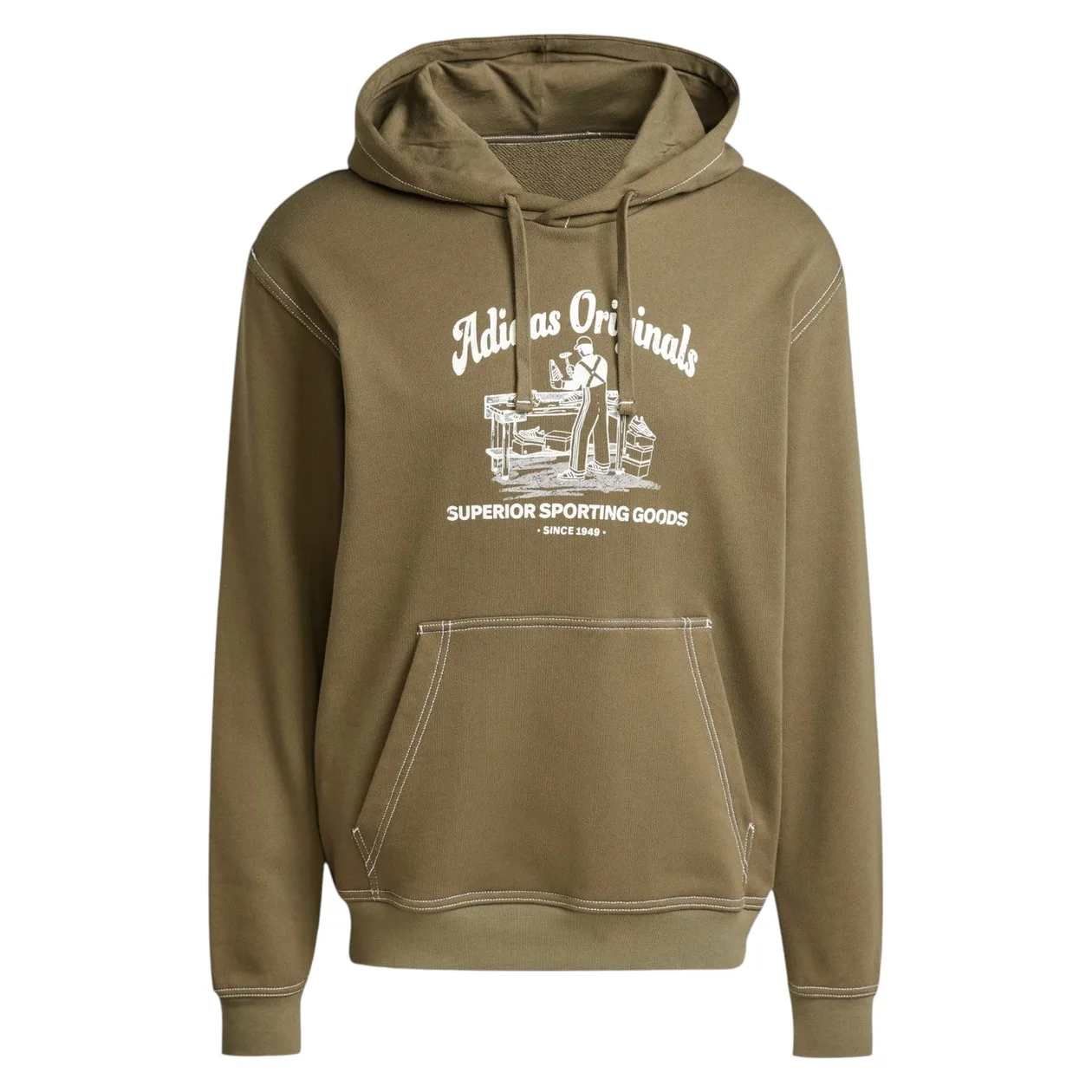 adidas Originals Wabash Hoodie - Olive Strata | Size: S: the shop's own photo