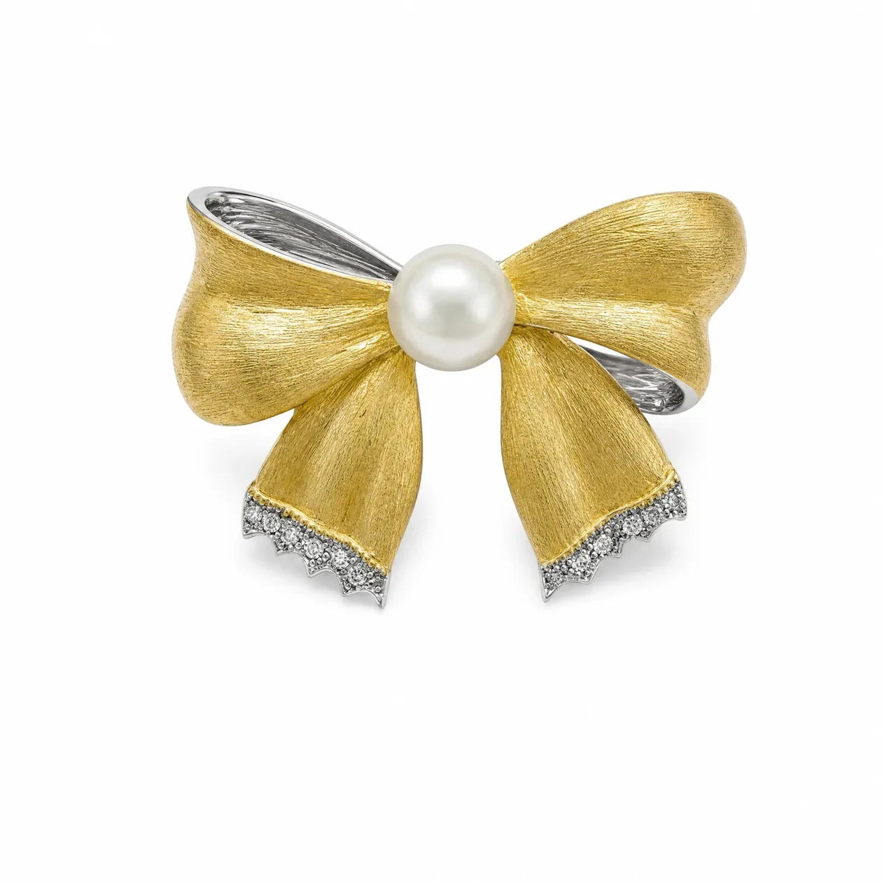 Freshwater Pearl Bow Brooch: the shop's own photo