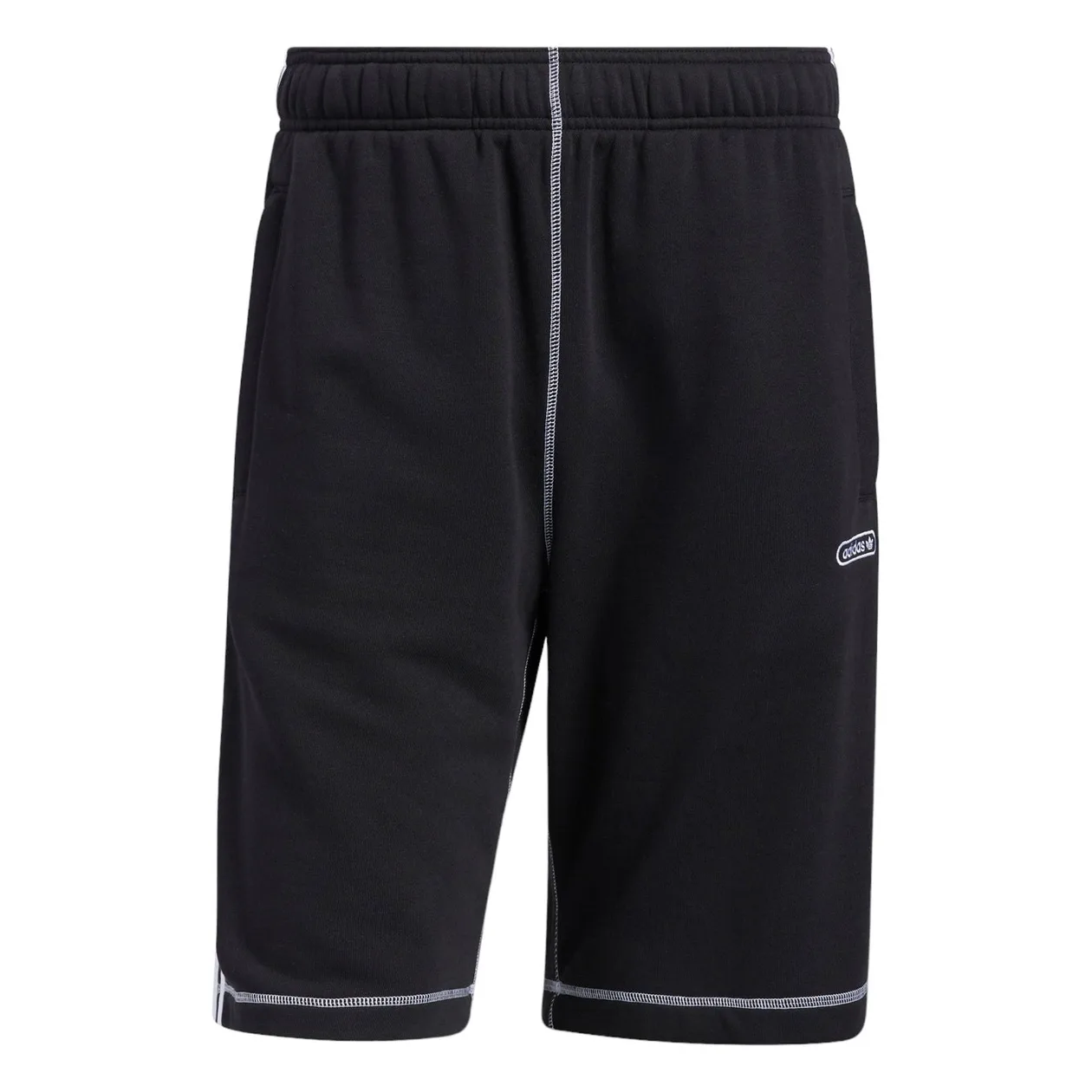 adidas Originals Contrast Stitch Shorts - Black | Size: S: the shop's own photo