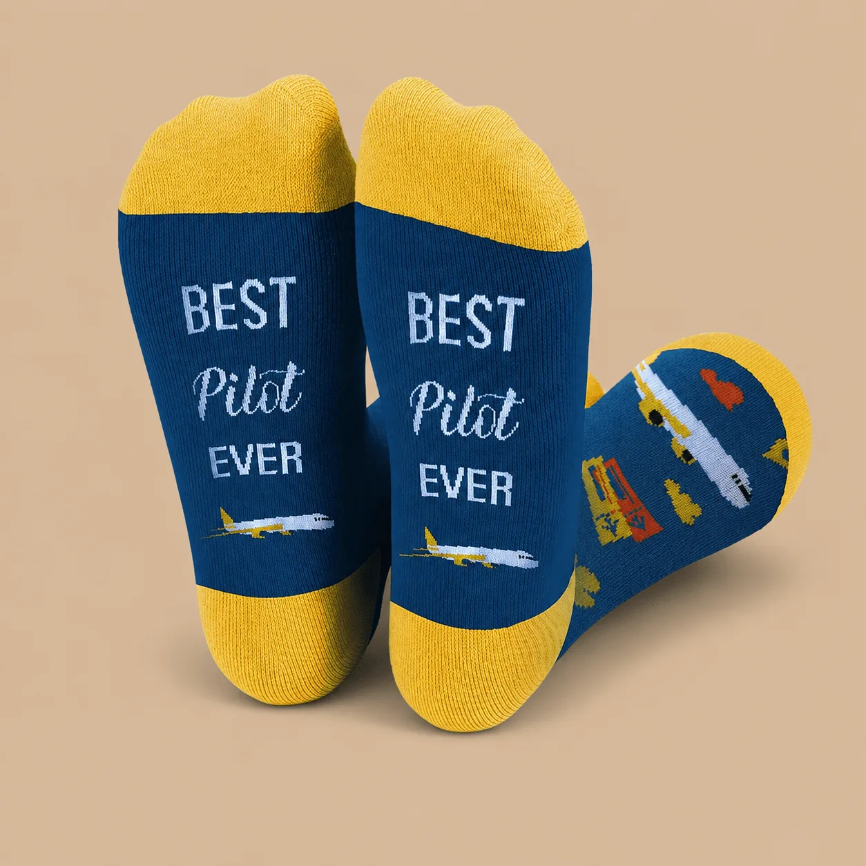 "Best Pilot Ever" Crew Socks: the shop's own photo
