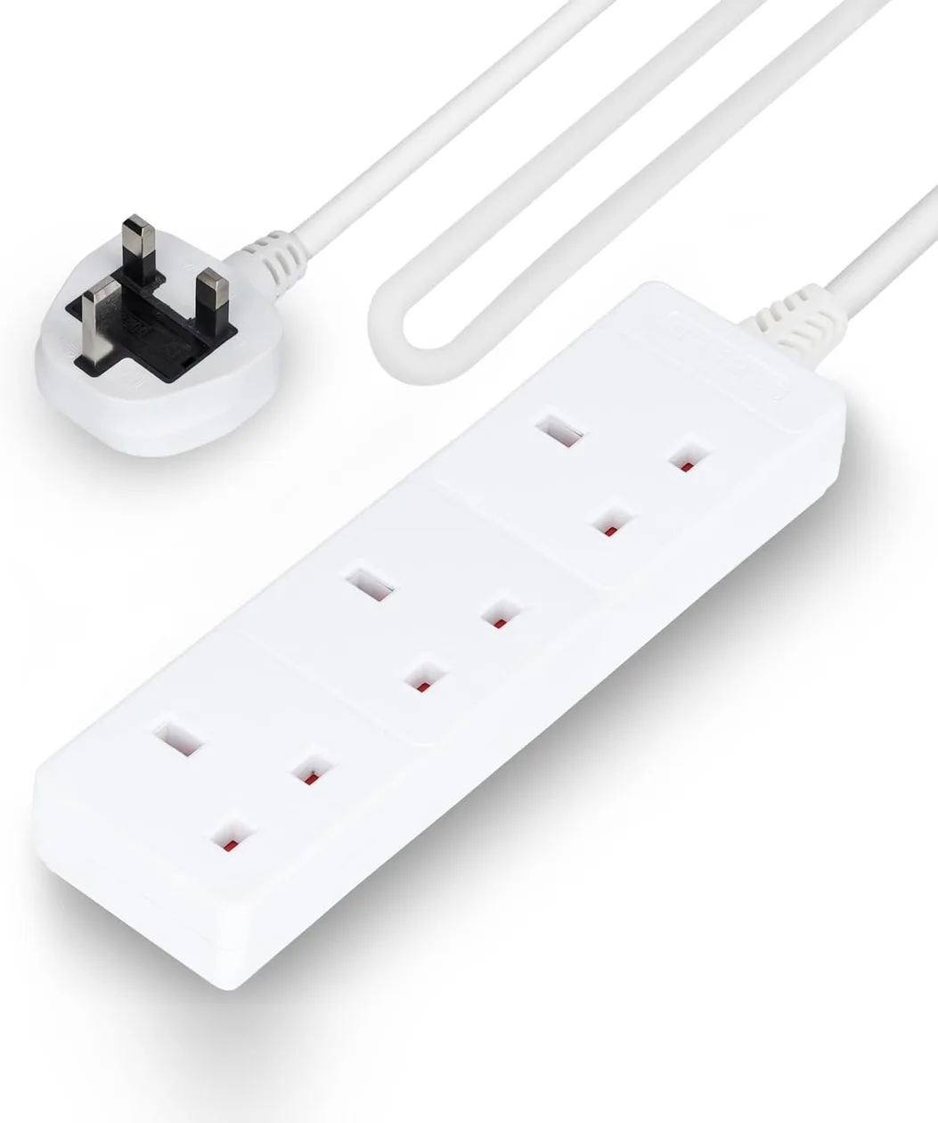 3 Gang Extension Lead, 5M Cable 3-Way Plug Extension Cable: the shop's own photo
