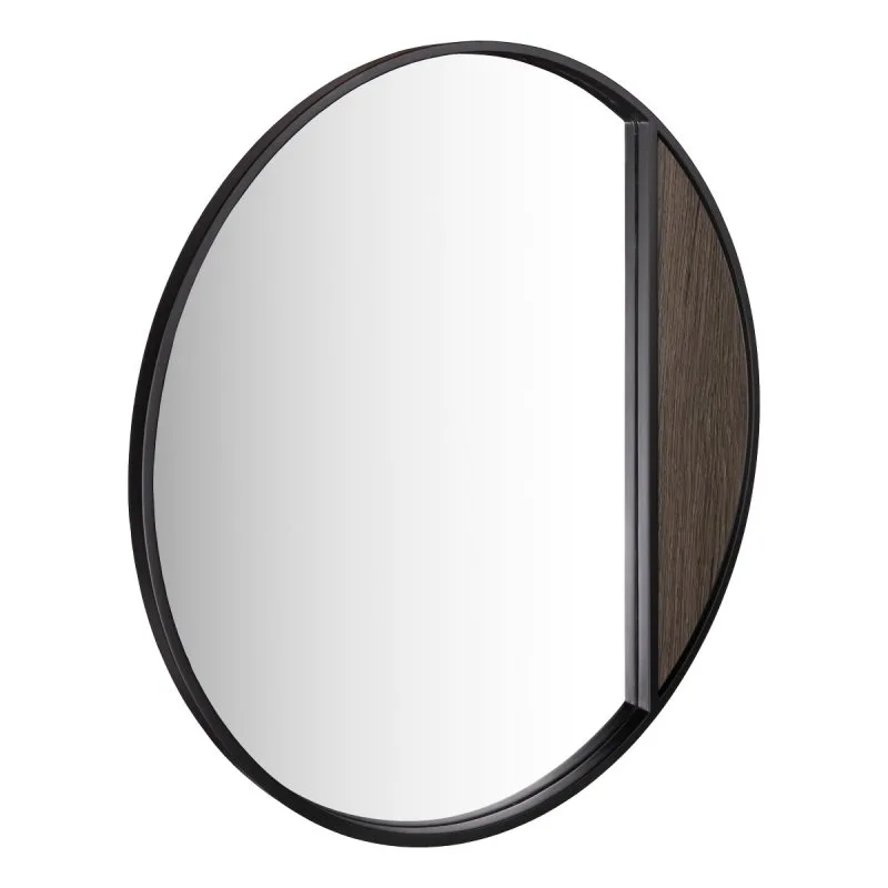 Dar Wisebuys Rasmus Mirror In Mocha Veneer and Matt Black 80cm: the shop's own photo