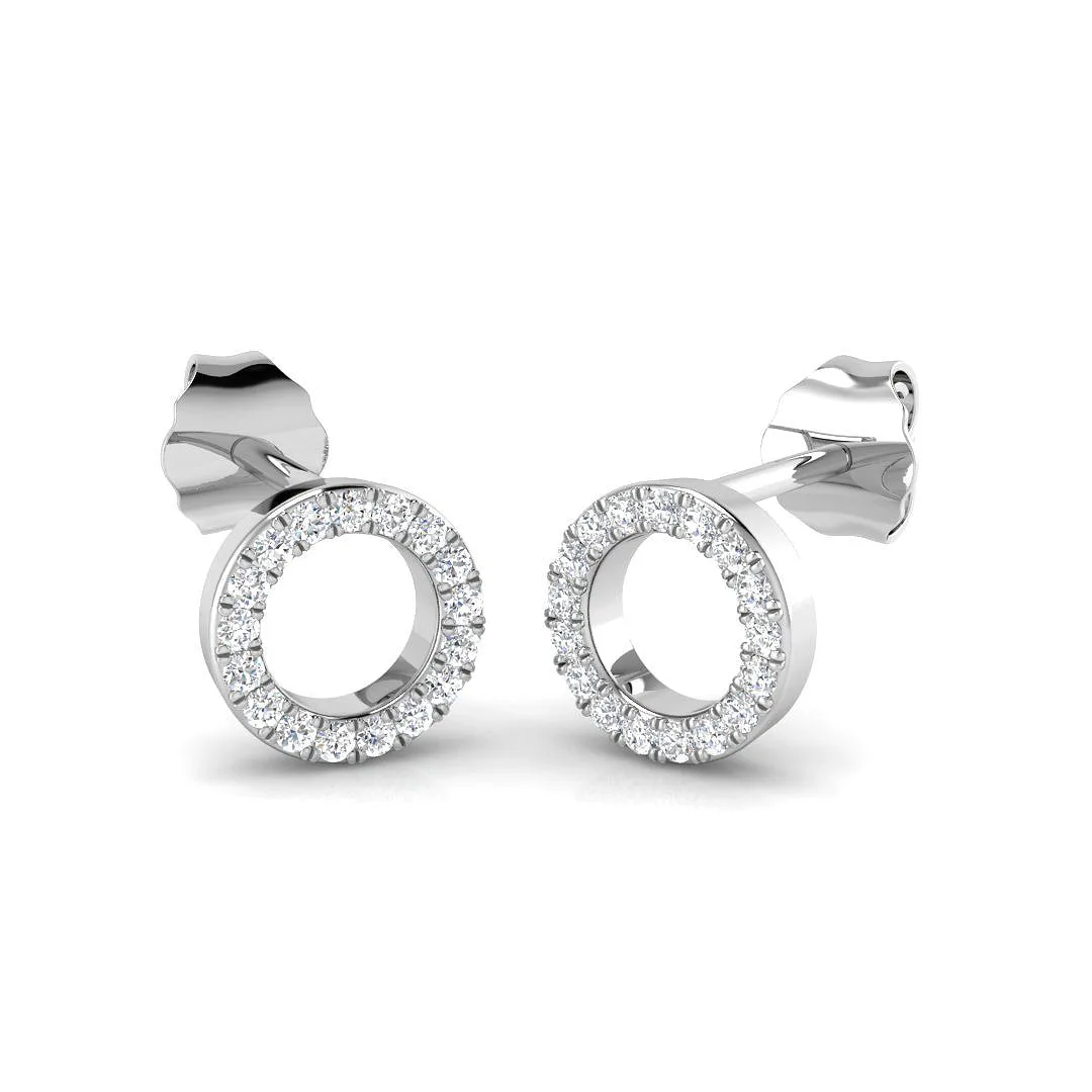"Arley Gold Diamond Drop Earrings - Luxe 0.1ct to 0.15ct Jewelry" - 0.15 Carat / Lab Grown Diamond(D-VVS) / 9k Yellow Gold: the shop's own photo