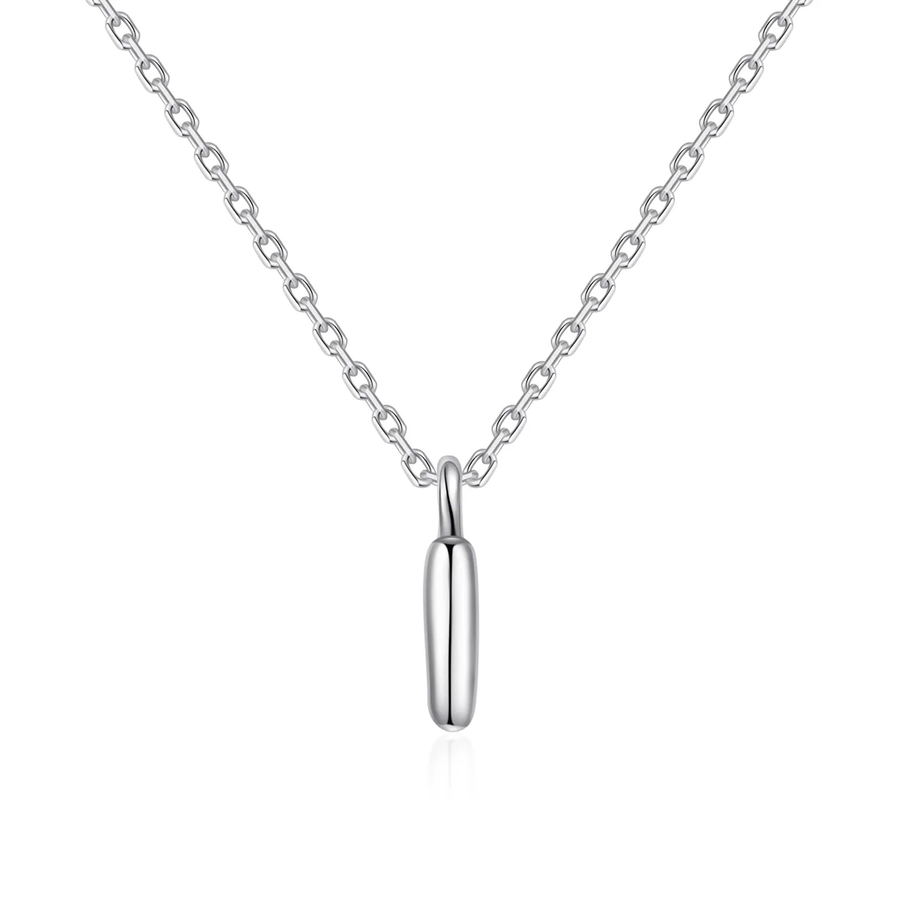 Kid's Sterling Silver Letter I Initial Necklace: the shop's own photo