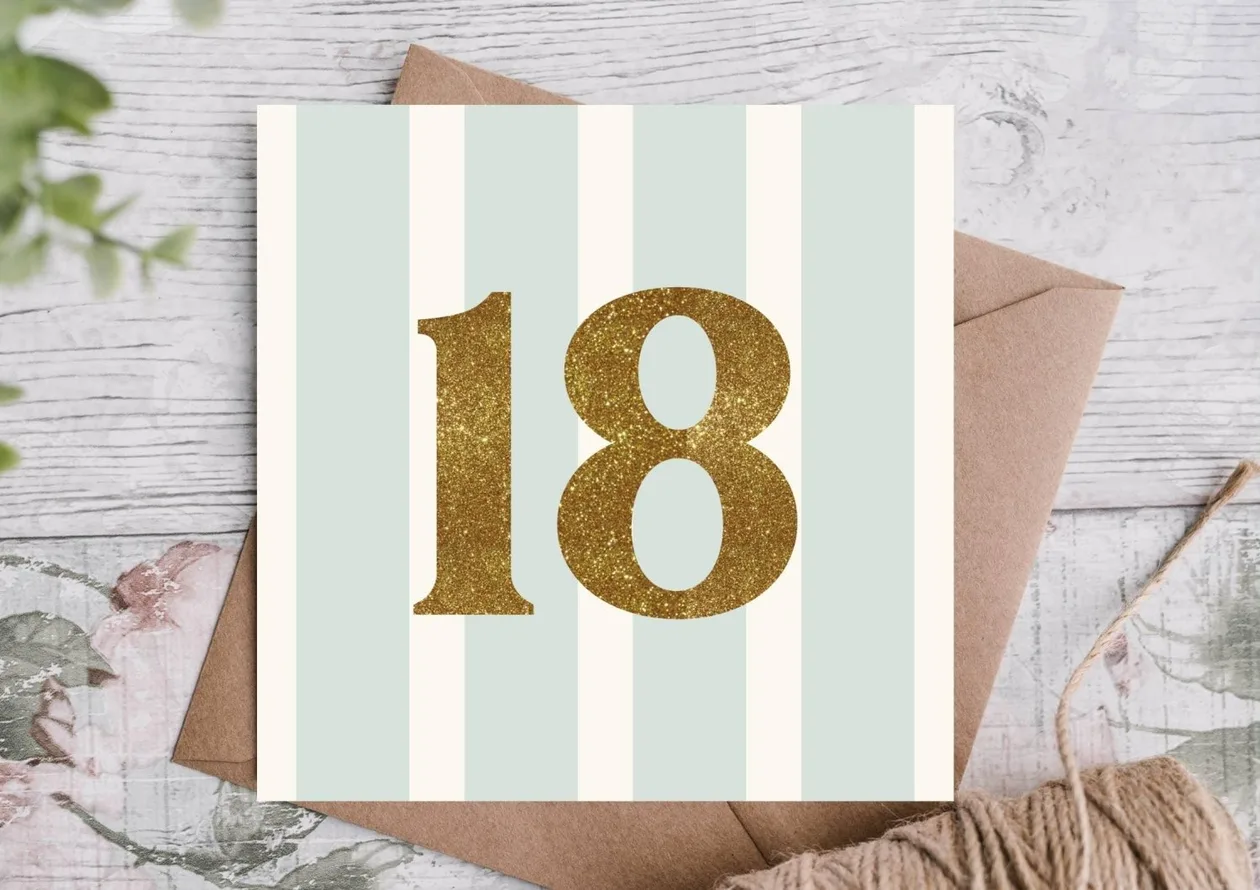 Milestone 18th Birthday Card: the shop's own photo