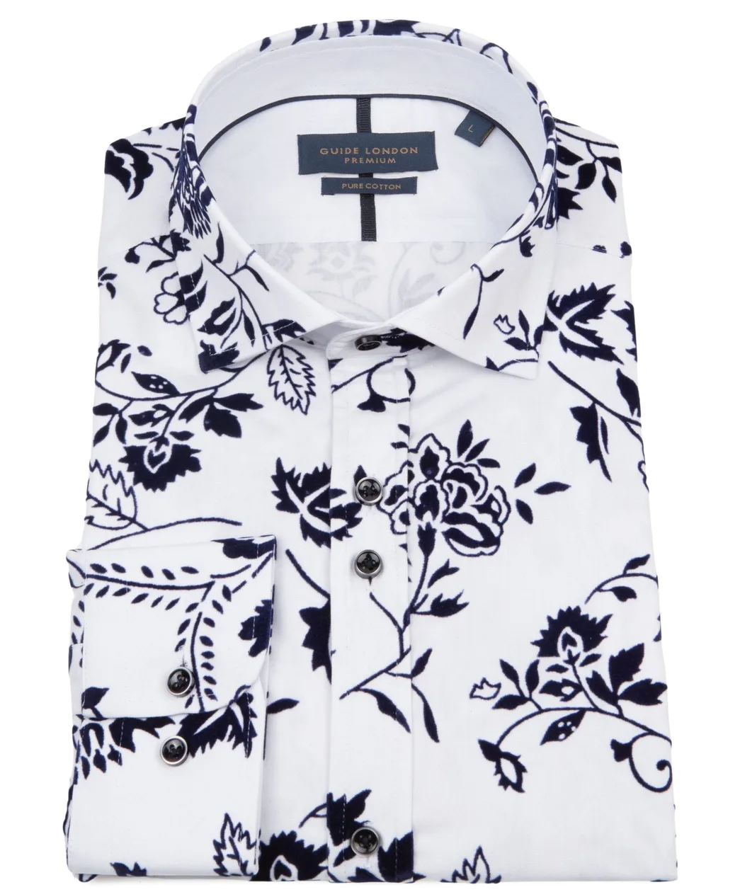 White Long Sleeve Cotton Shirt: the shop's own photo