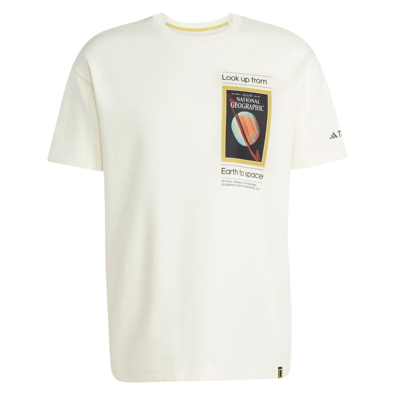 adidas Terrex National Geographic UF AEROREADY Graphic T-shirt - Ivory | Size: XL: the shop's own photo