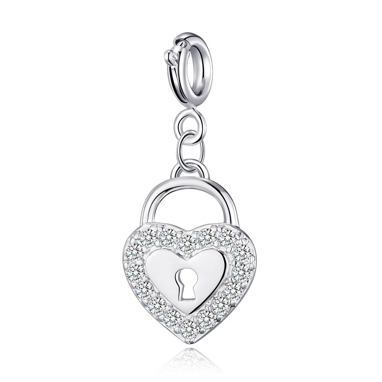 Clip On Charms Created with Zircondia® Crystals: the shop's own photo