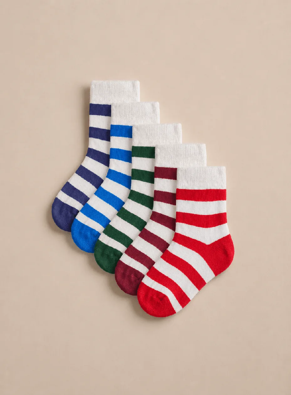 Grey Striped Ankle Socks: the shop's own photo