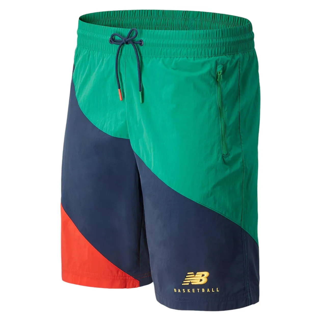 New Balance Basketball Woven Court Shorts - Green | Size: S: the shop's own photo