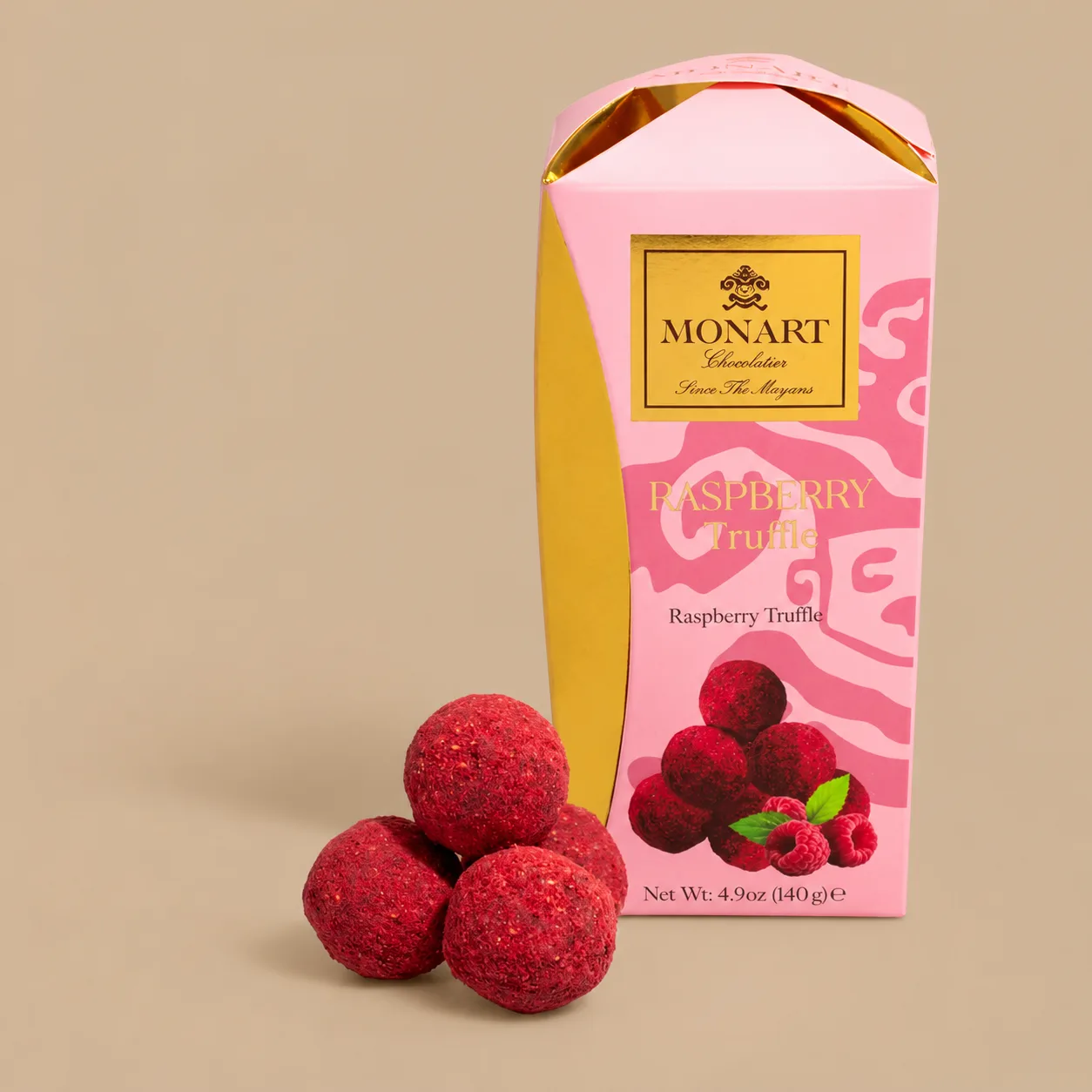 Monart Chocolatier Raspberry Truffle Chocolate Bar 140g: the shop's own photo