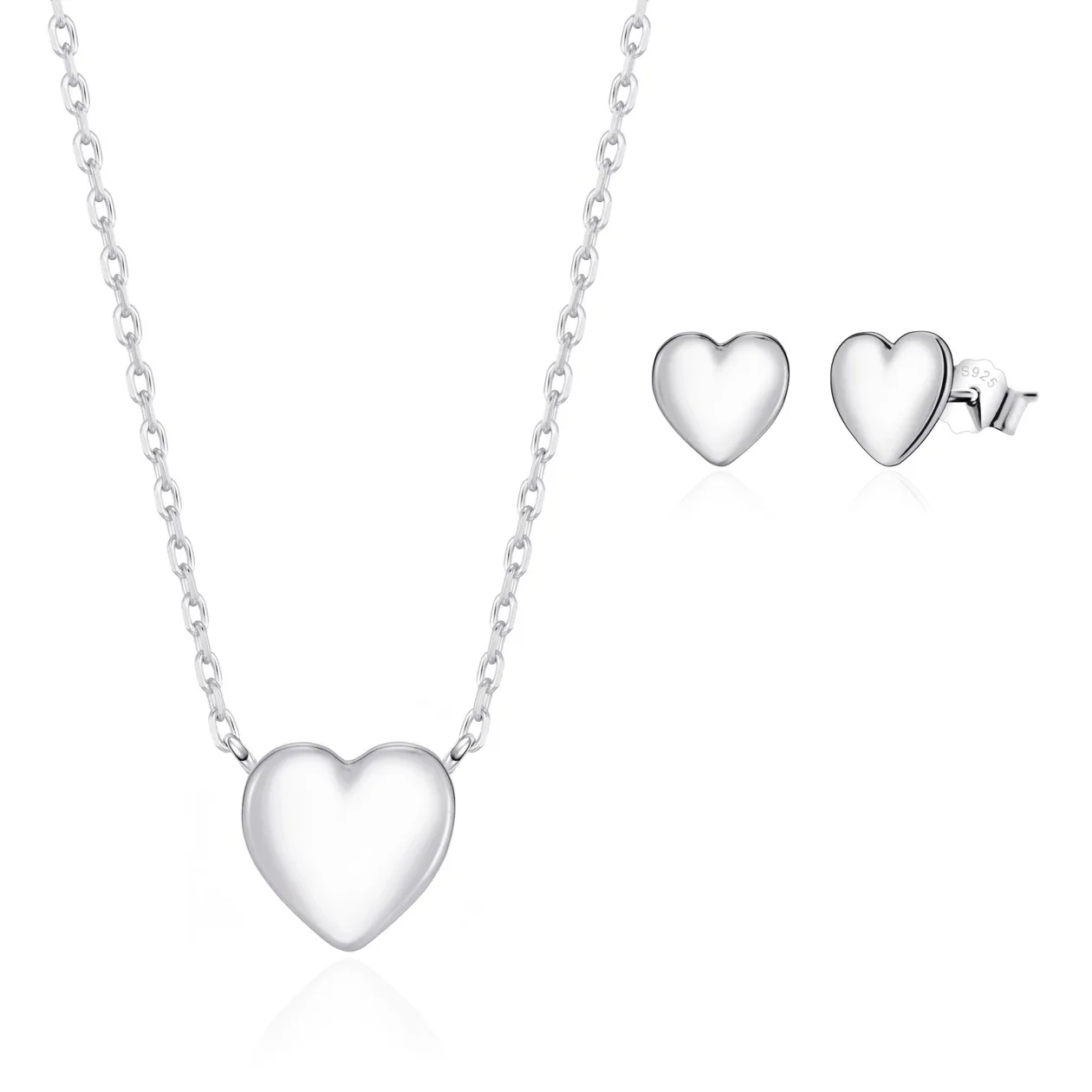 Sterling Silver Heart Set: the shop's own photo