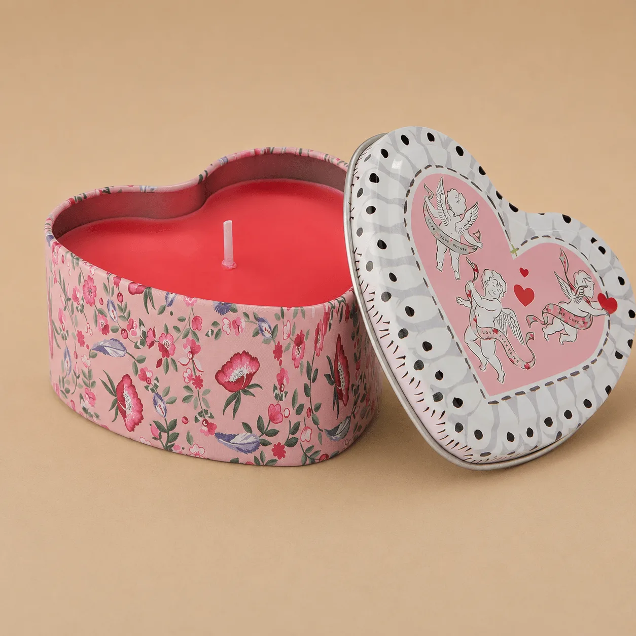 Cath Kidston Heart Tin Candle - Yuzu & Sage: the shop's own photo