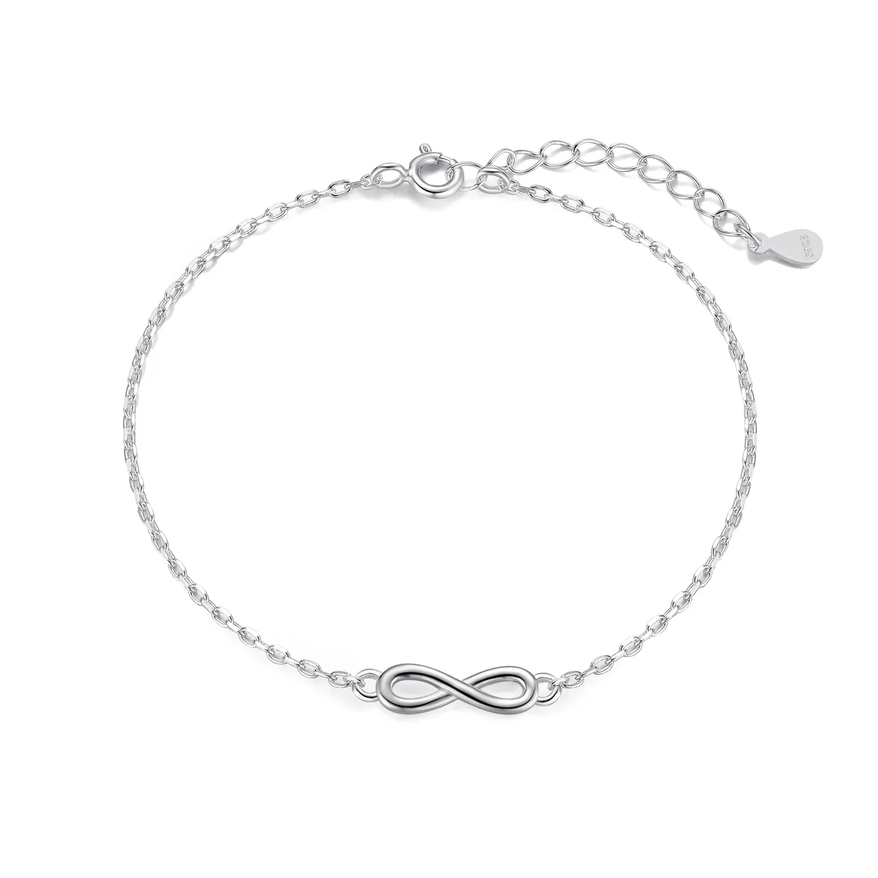 Sterling Silver Infinity Bracelet: the shop's own photo