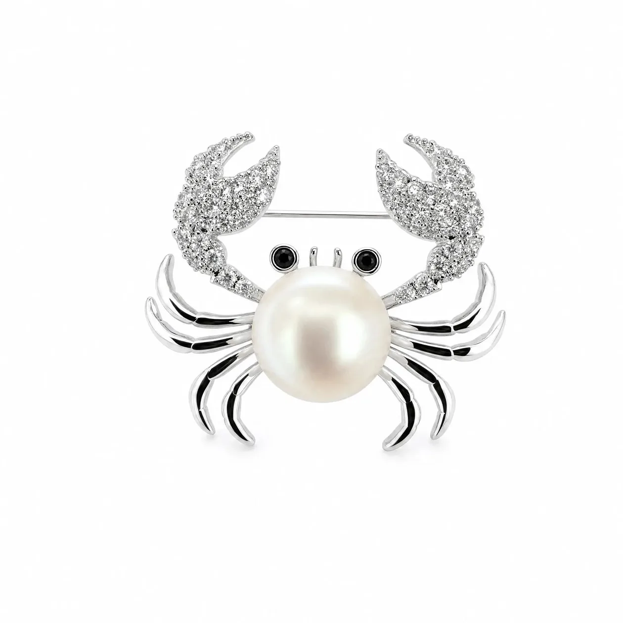 Freshwater Pearl Crab Brooch: the shop's own photo