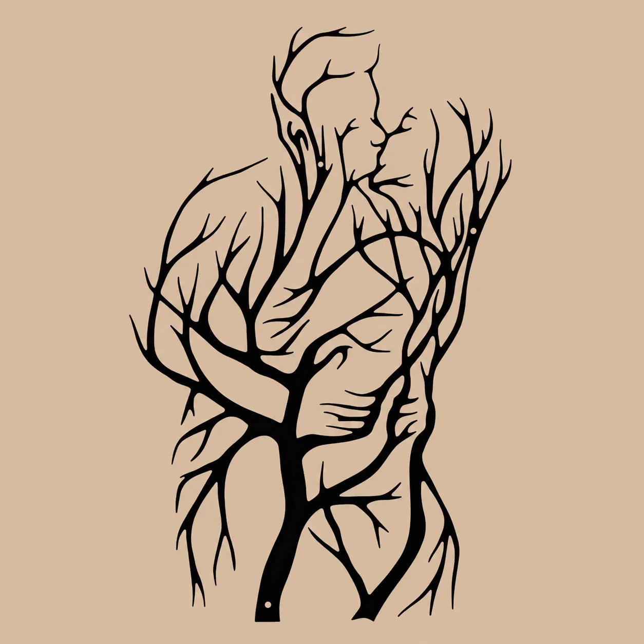 Black Metal Tree of Life Wall Art: the shop's own photo