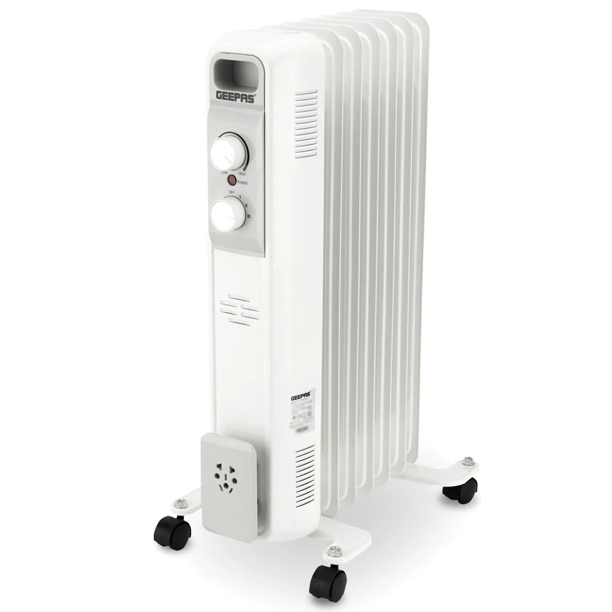 7-Fin White Portable Oil Filled Electric Radiator Heater: the shop's own photo