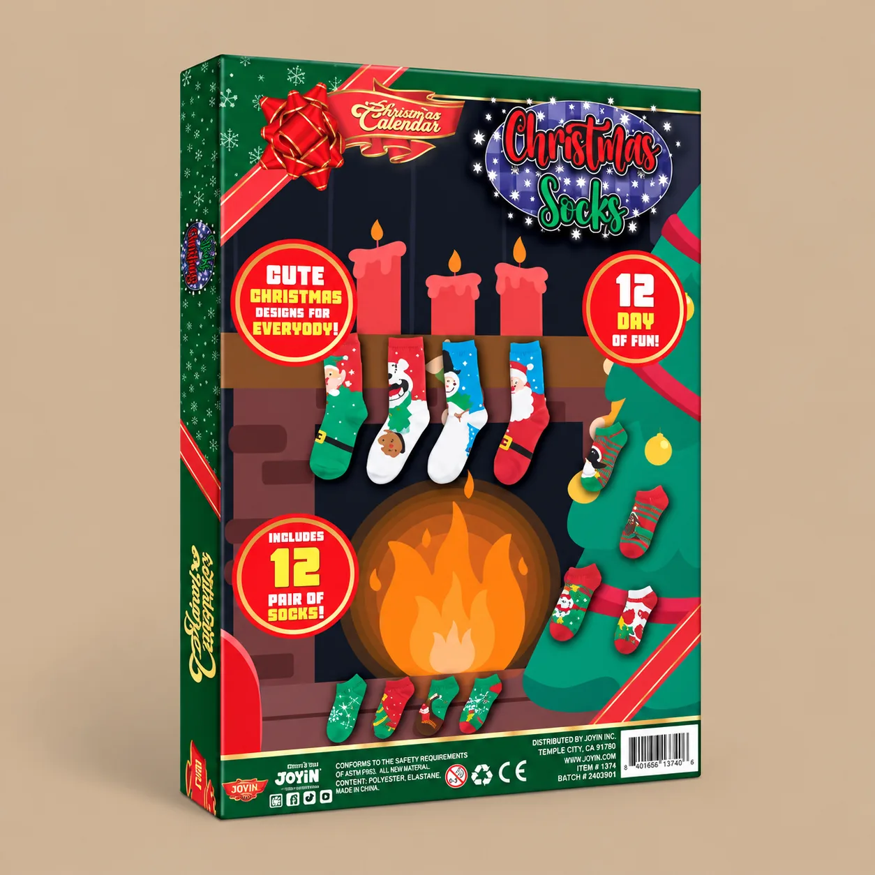 Christmas Socks Advent Calendar For Women: the shop's own photo