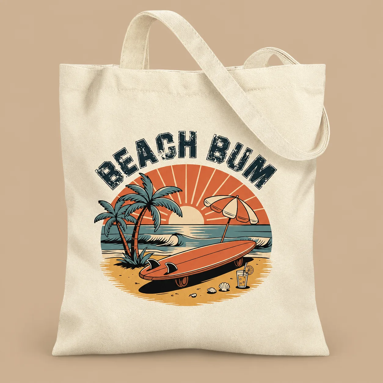 Beach Bum Canvas Tote Bag: the shop's own photo