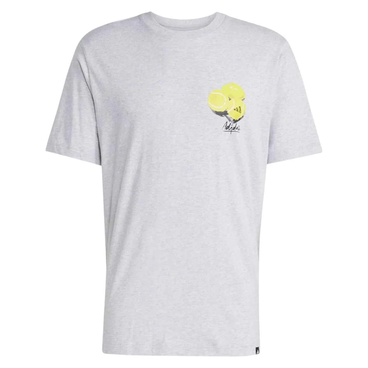 adidas Men's Lounge Still Life Lemons Graphic T-Shirt - Light Grey Heather | Size: XL: the shop's own photo