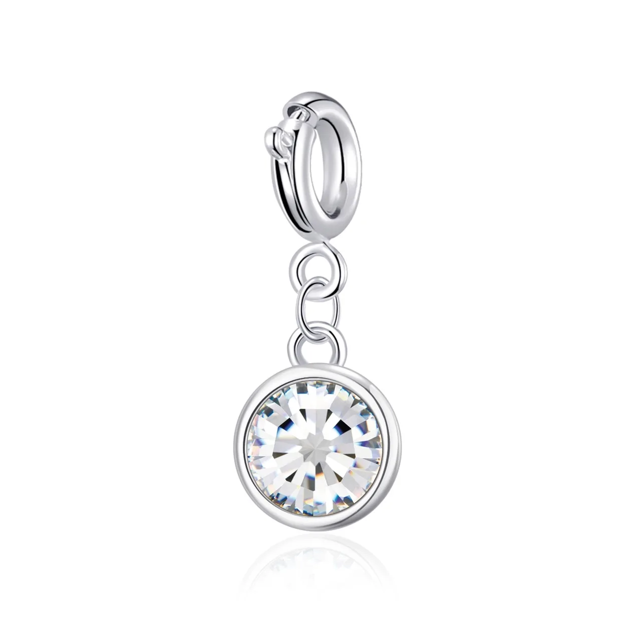 Clip on Birthstone Charms Created with Zircondia® Crystals: the shop's own photo