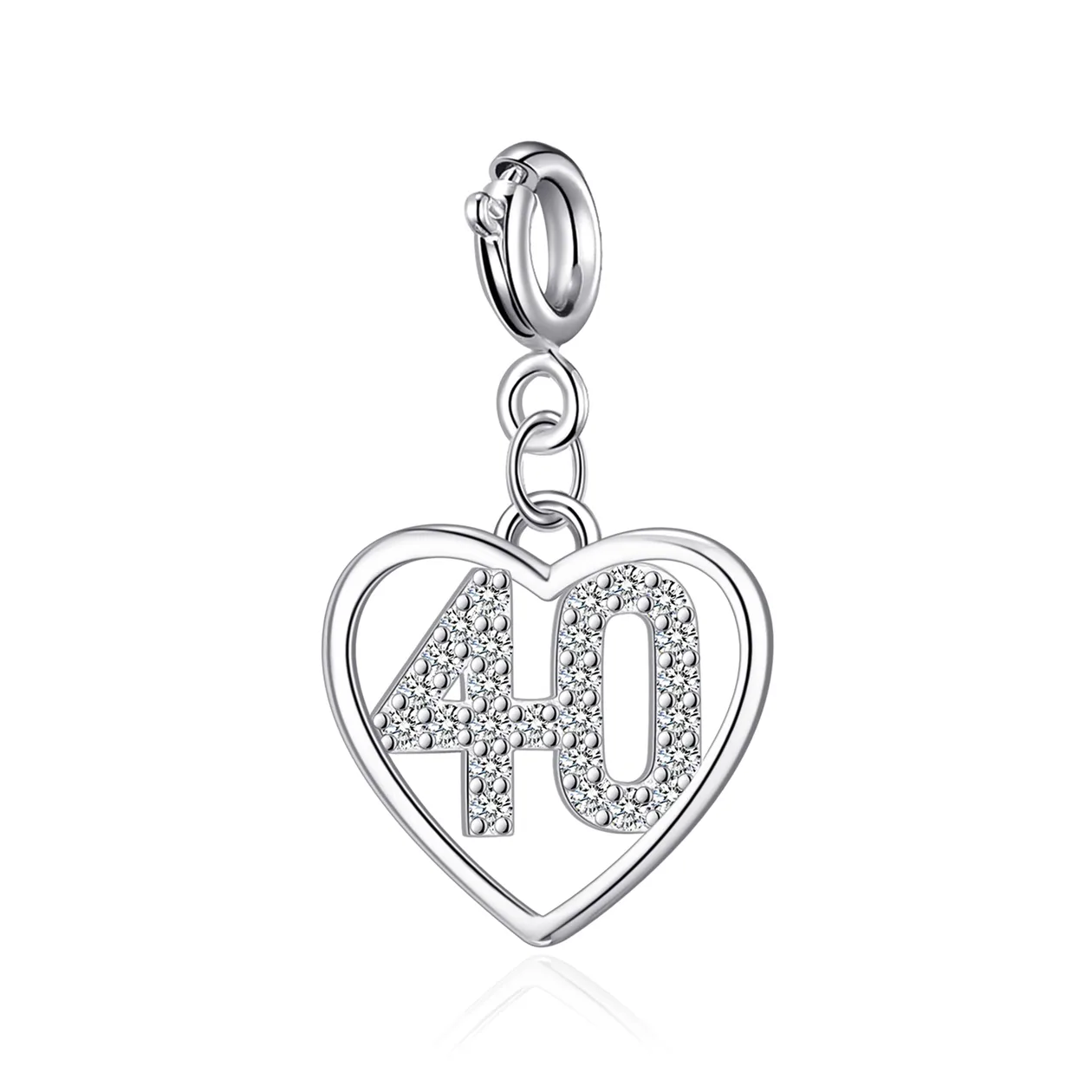 Clip on Family and Birthday Charms Created with Zircondia® Crystals: the shop's own photo