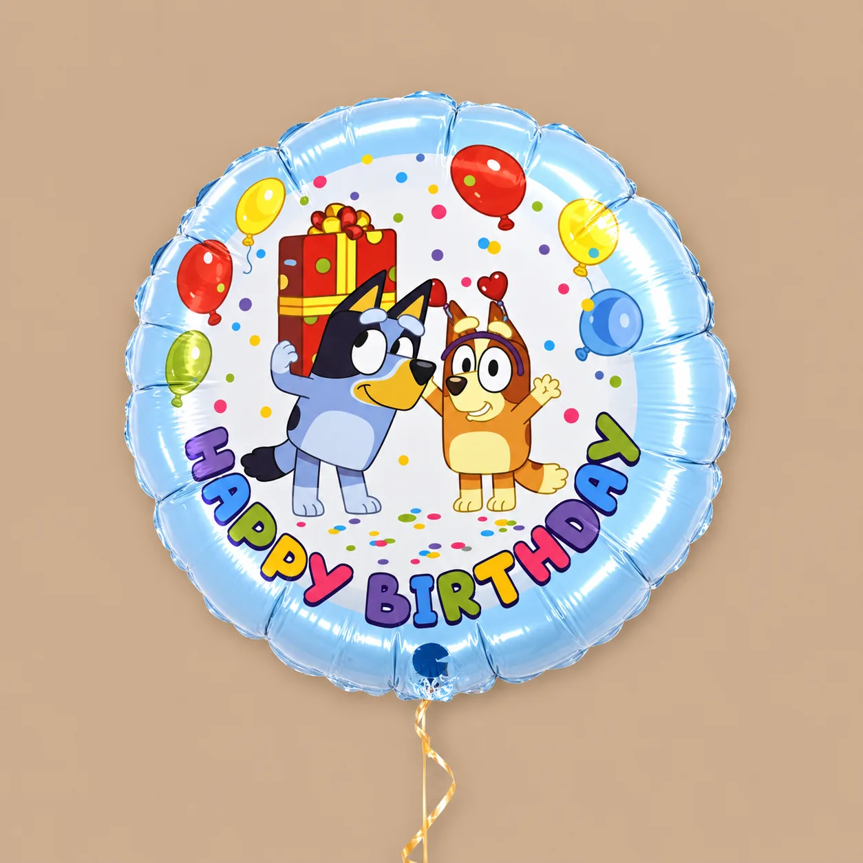 Blue Cartoon Happy Birthday Ballon In A Box: the shop's own photo