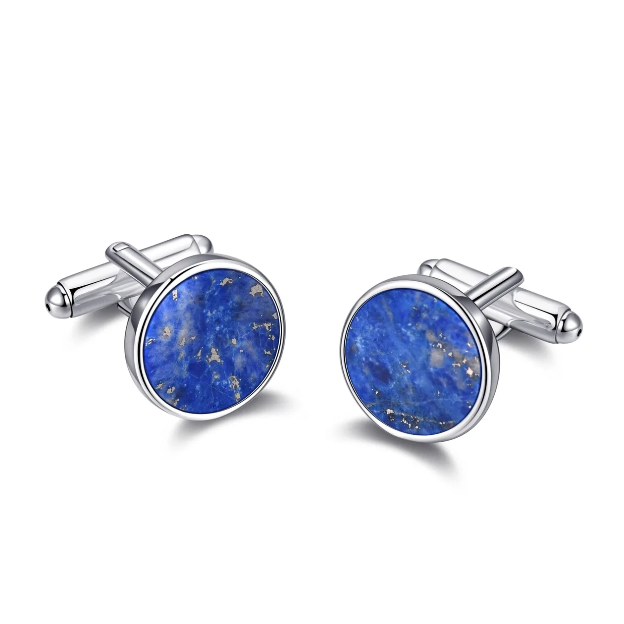 Men's Lapis Gemstone Cufflinks: the shop's own photo