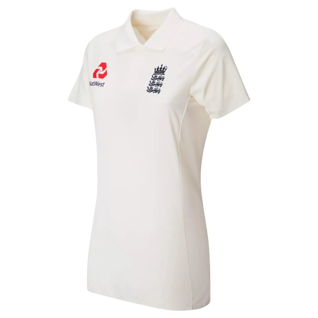 New Balance Women's ECB England Replica SS Polo Test - Angora | Size: M: the shop's own photo