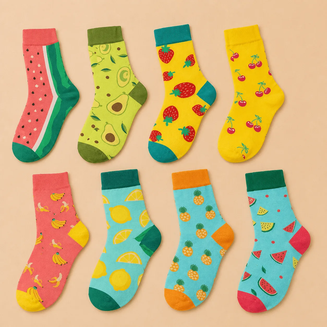 Colourful Novelty Crew Socks: the shop's own photo