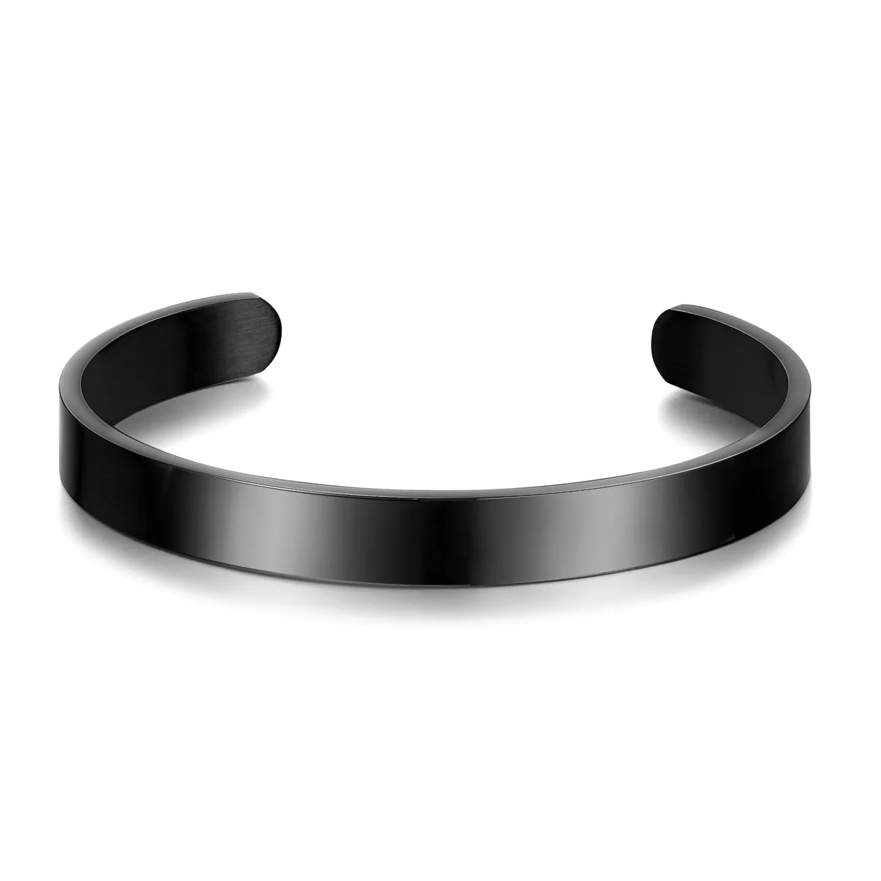 Men's Black Stainless Steel Cuff Bracelet: the shop's own photo
