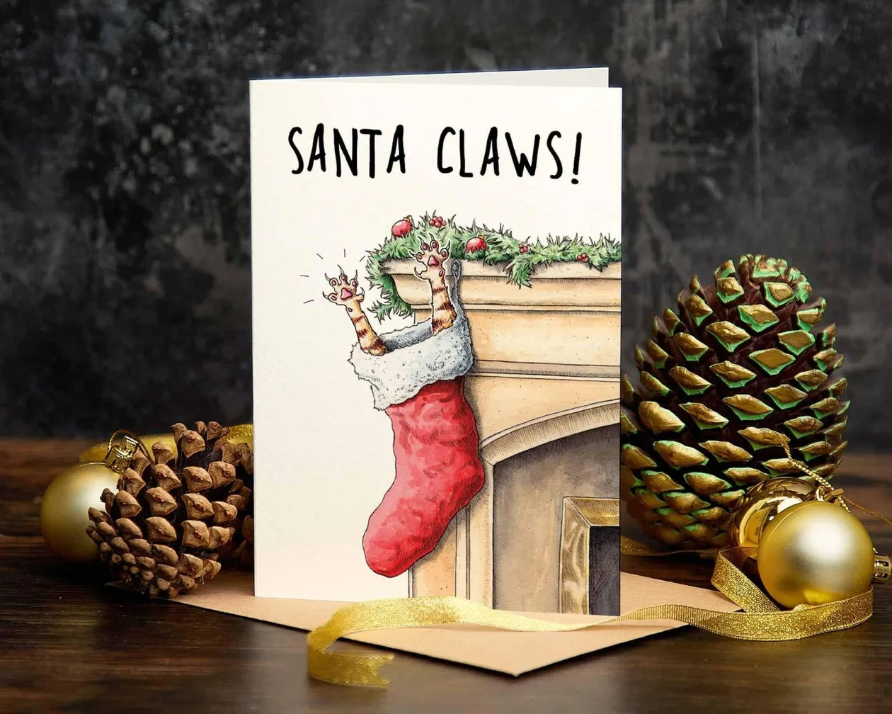 Santa Claws Card | Christmas Card: the shop's own photo
