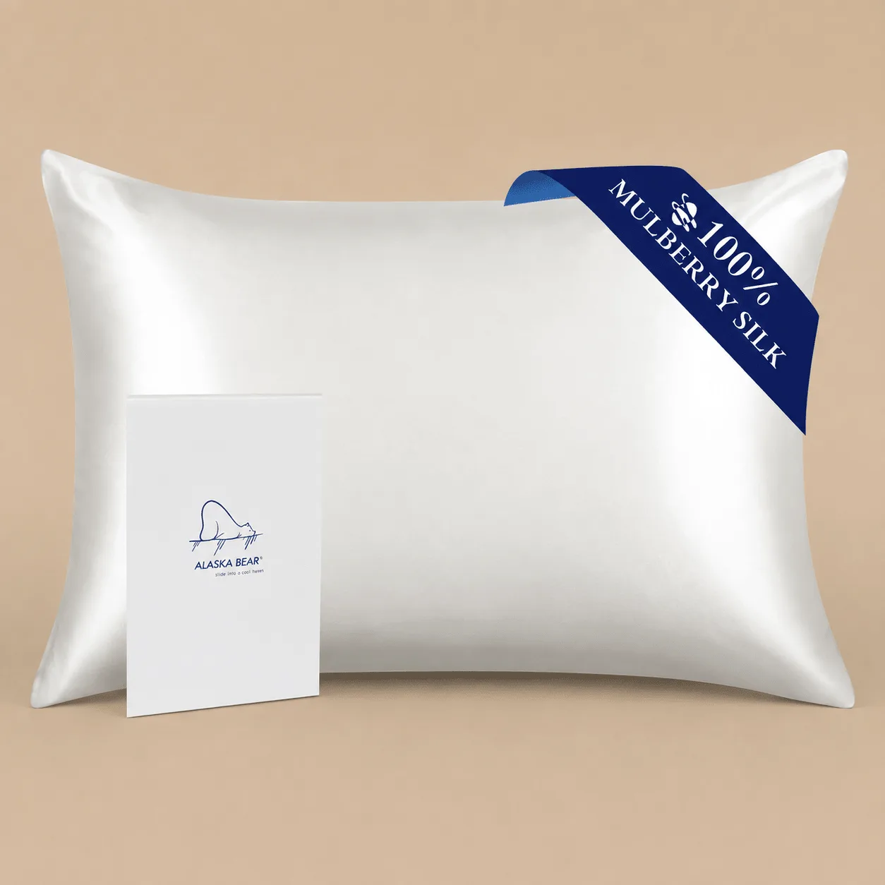 ALASKA BEAR Mulberry Silk Pillowcase: the shop's own photo