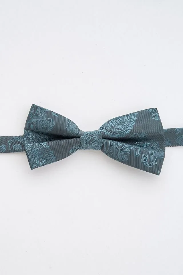 Junior Teal Paisley Bow Tie: the shop's own photo