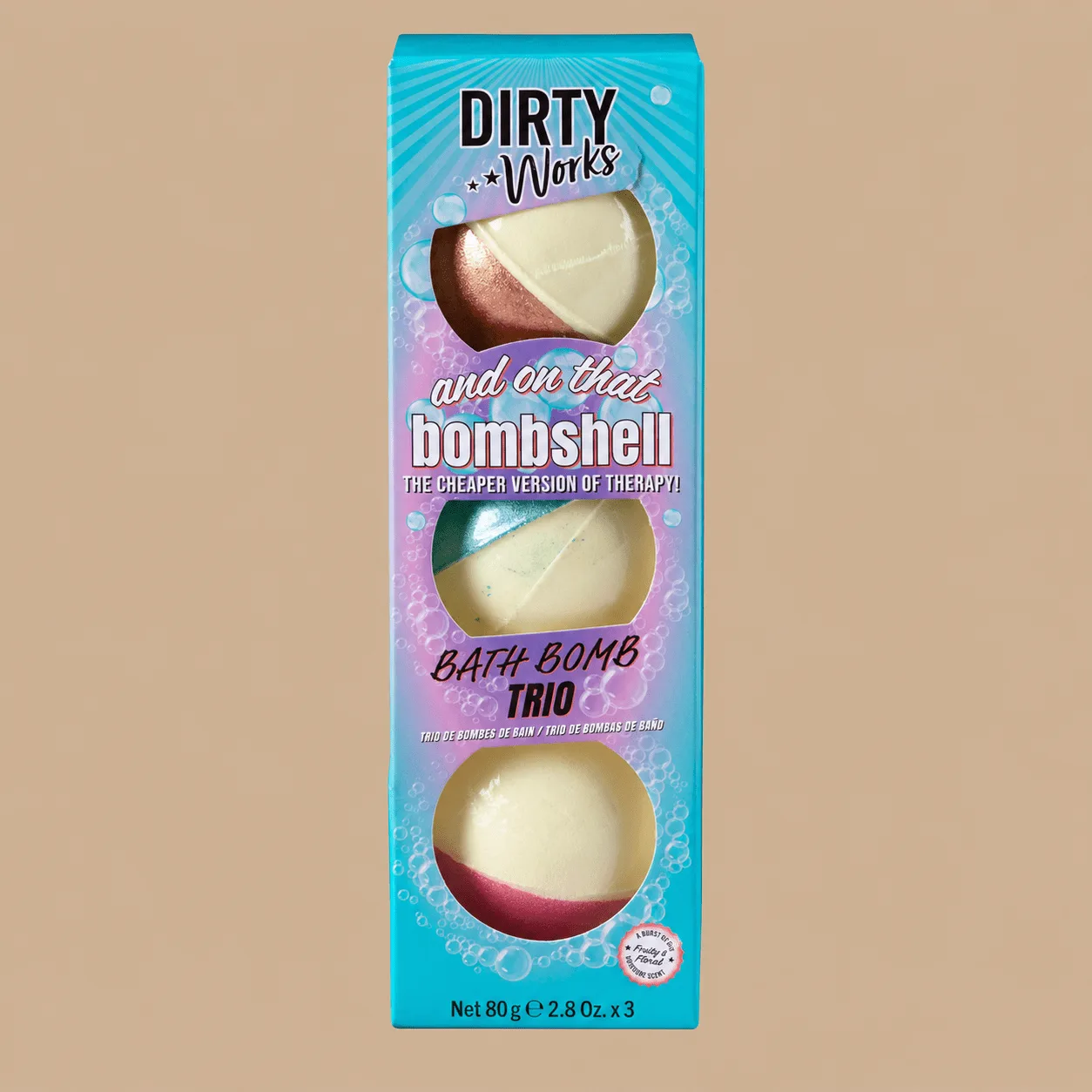 Dirty Works Trio Bath Bombs Set: the shop's own photo