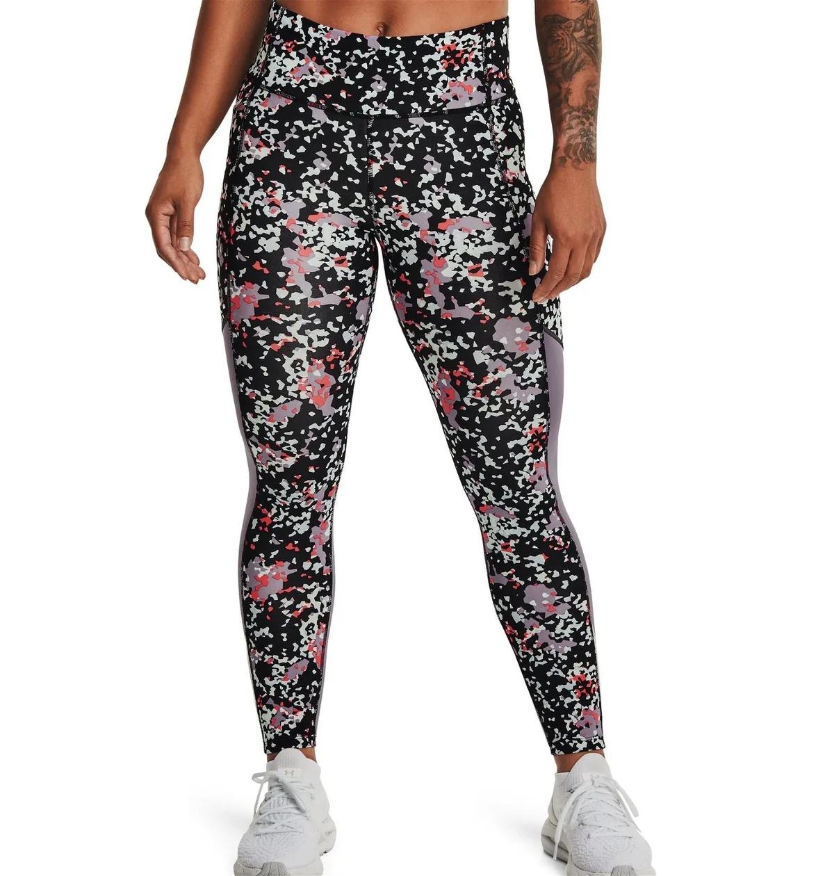 Under Armour Women's Fly Fast 3.0 Printed Ankle Tights Leggings - Black | Size: S: the shop's own photo