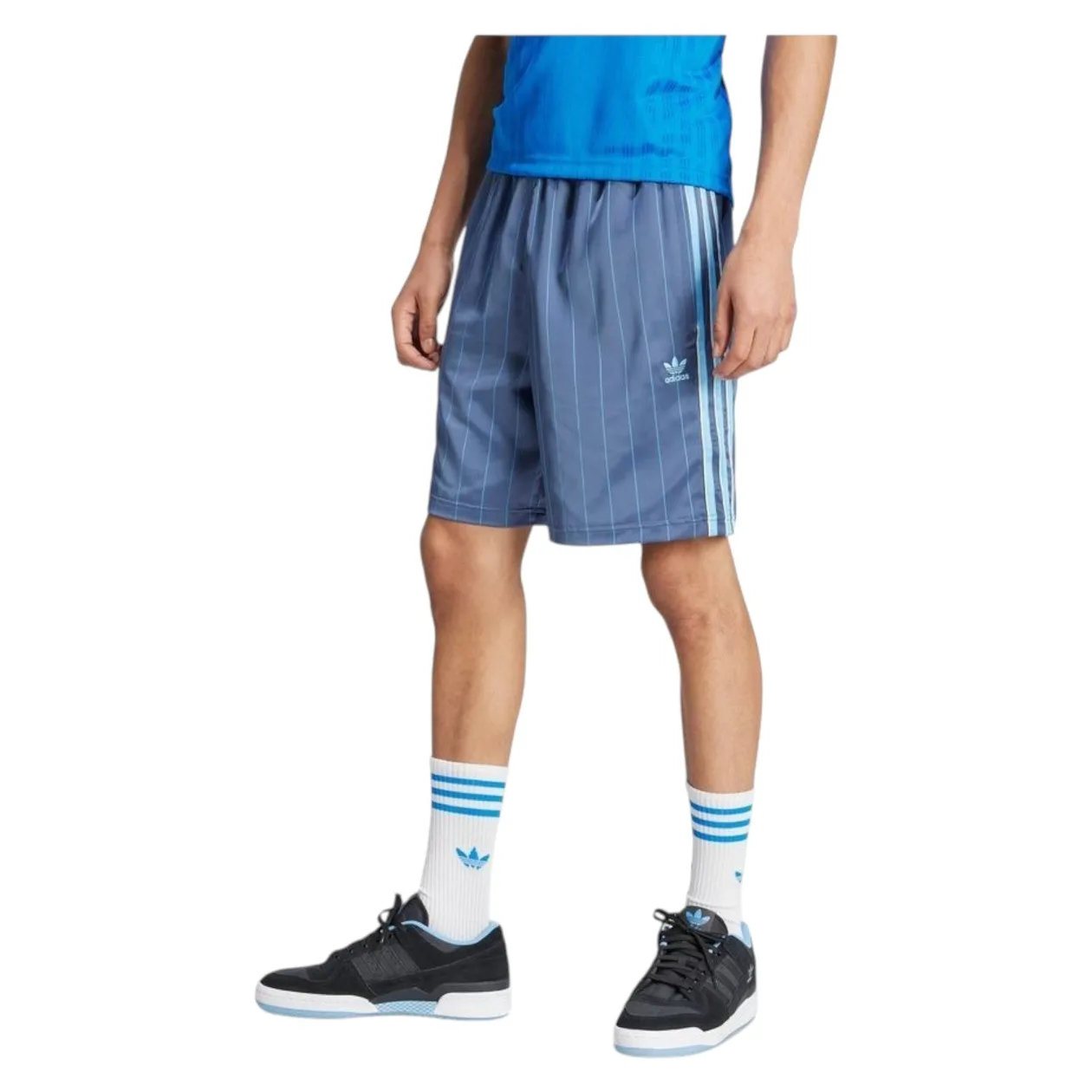 adidas Originals Men's Pinstripe Sprinter Shorts - Blue | Size: S: the shop's own photo