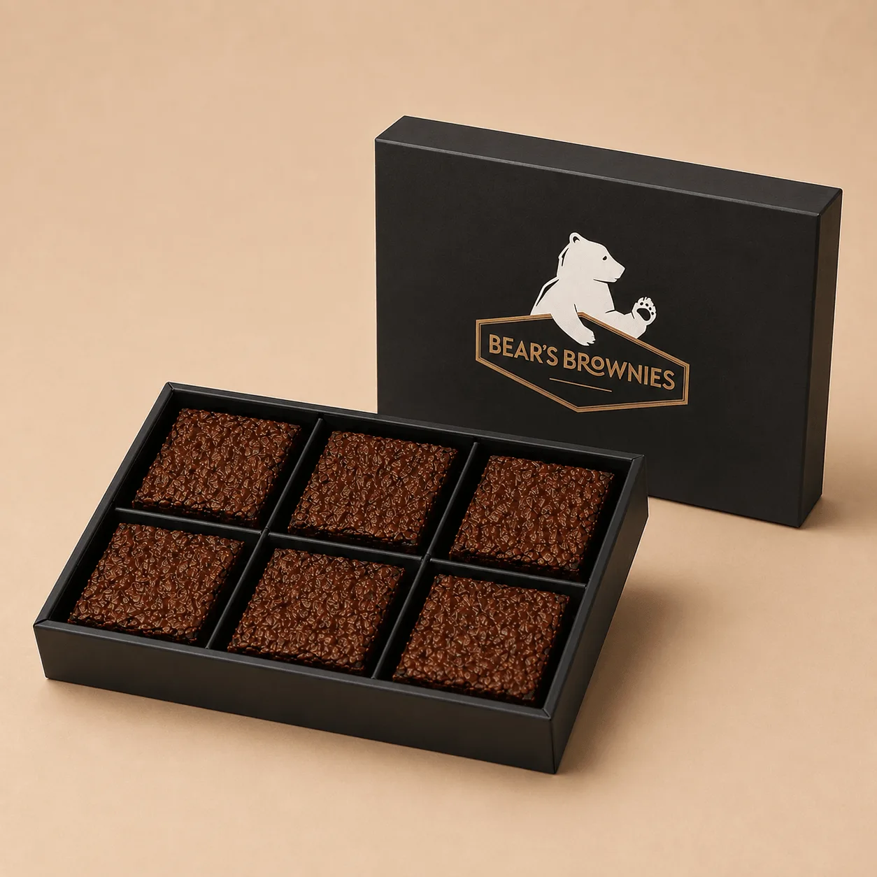 Chocolate Fudge Brownies: the shop's own photo