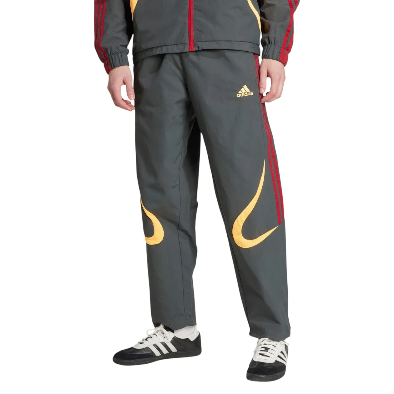 adidas Originals Climacool Track Pants - Grey Six / Flash Orange / Team Victory Red | Size: S: the shop's own photo