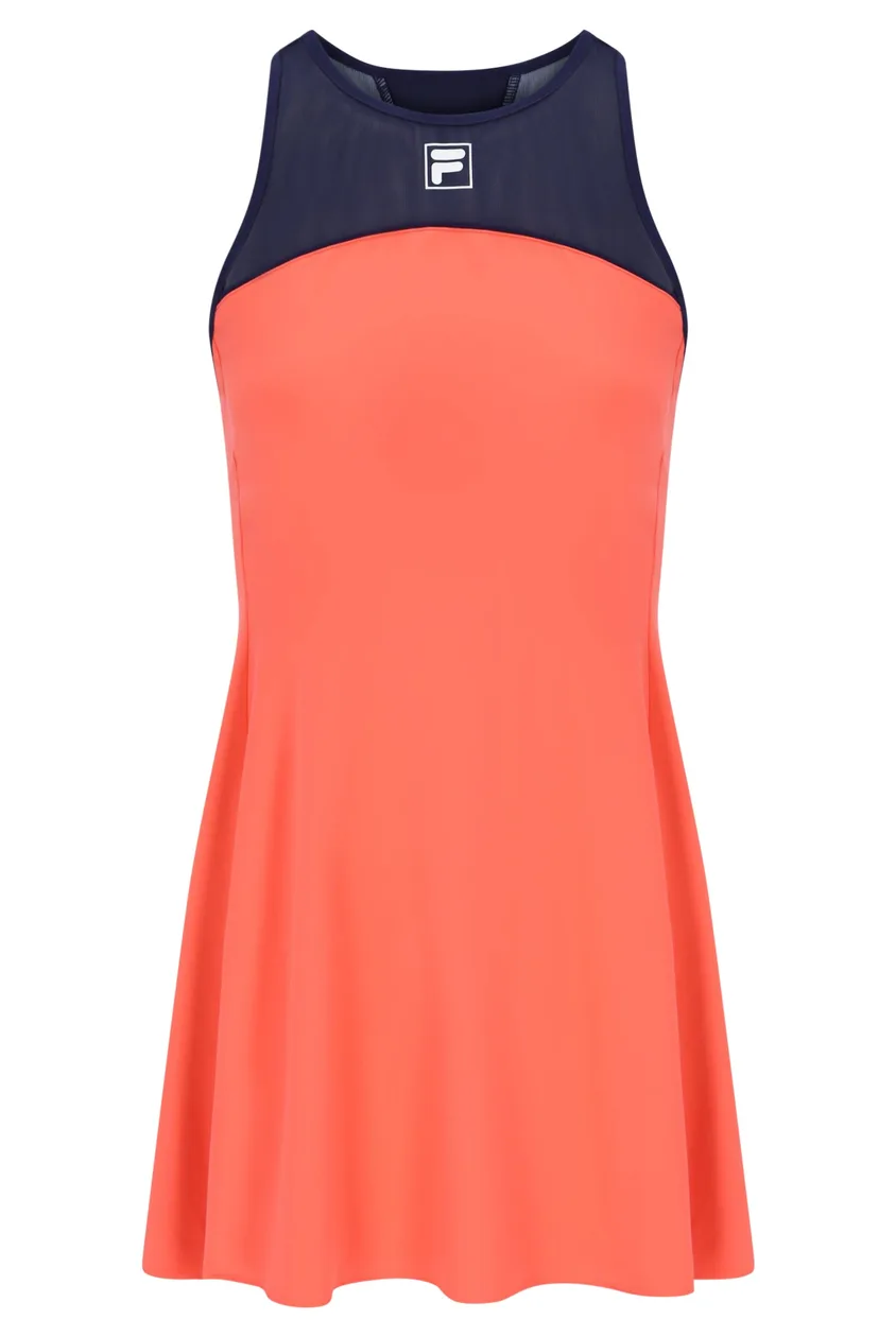 Neon Orange Women’s Jersey Dress with Inner Shorts - L: the shop's own photo