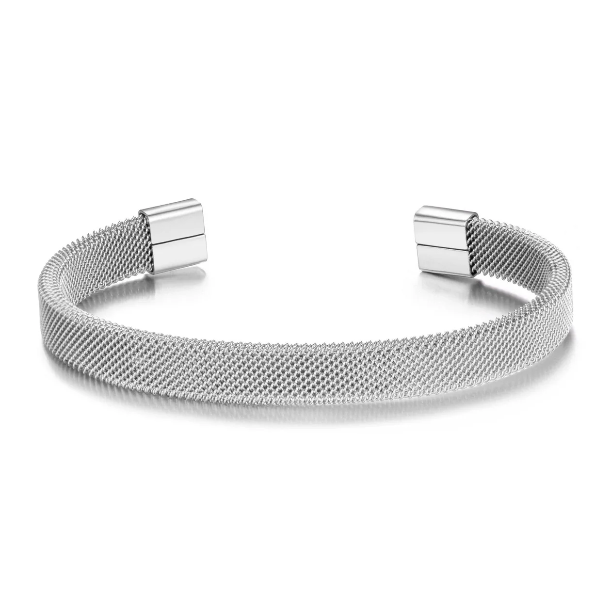 Men's Stainless Steel Mesh Cuff Bracelet: the shop's own photo