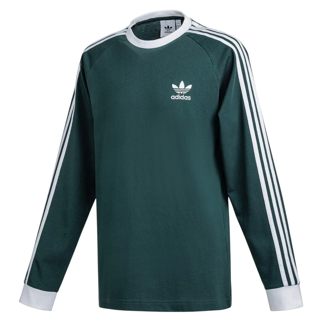 adidas Originals Adicolor Classics 3-Stripes Long Sleeve Tee - Mineral Green | Size: 2XL: the shop's own photo