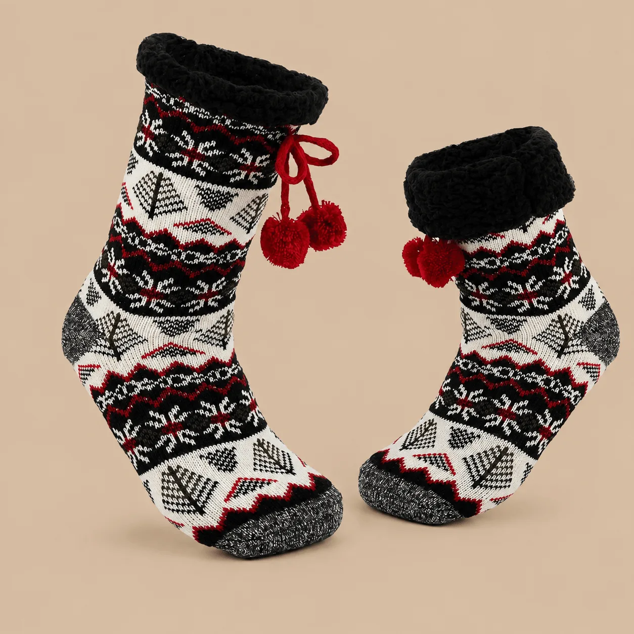 Cozy Winter Slipper Socks - Snowflake: the shop's own photo