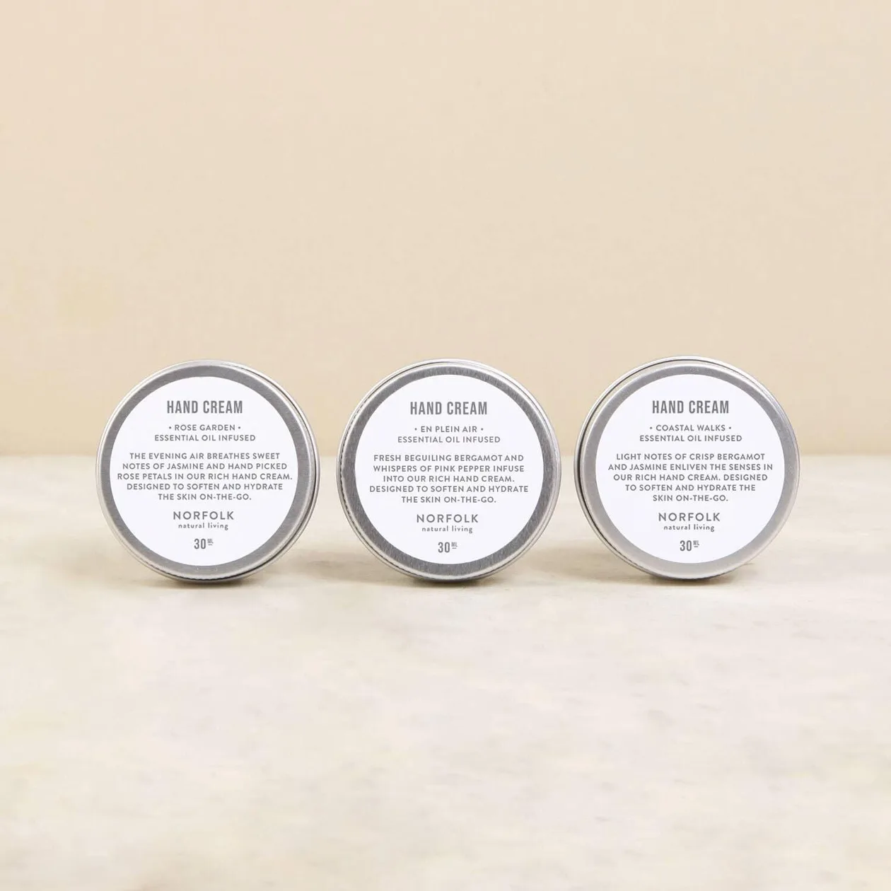 Hand care Trio - Coastal Walks, Rose Garden, En Plein Air: the shop's own photo