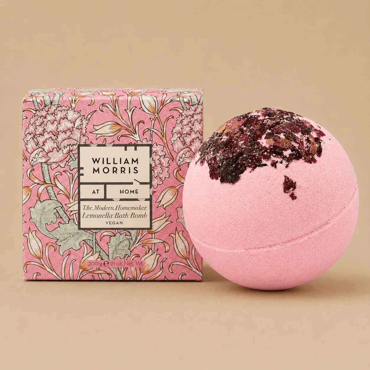 William Morris Bath Bomb - Rose Petal: the shop's own photo