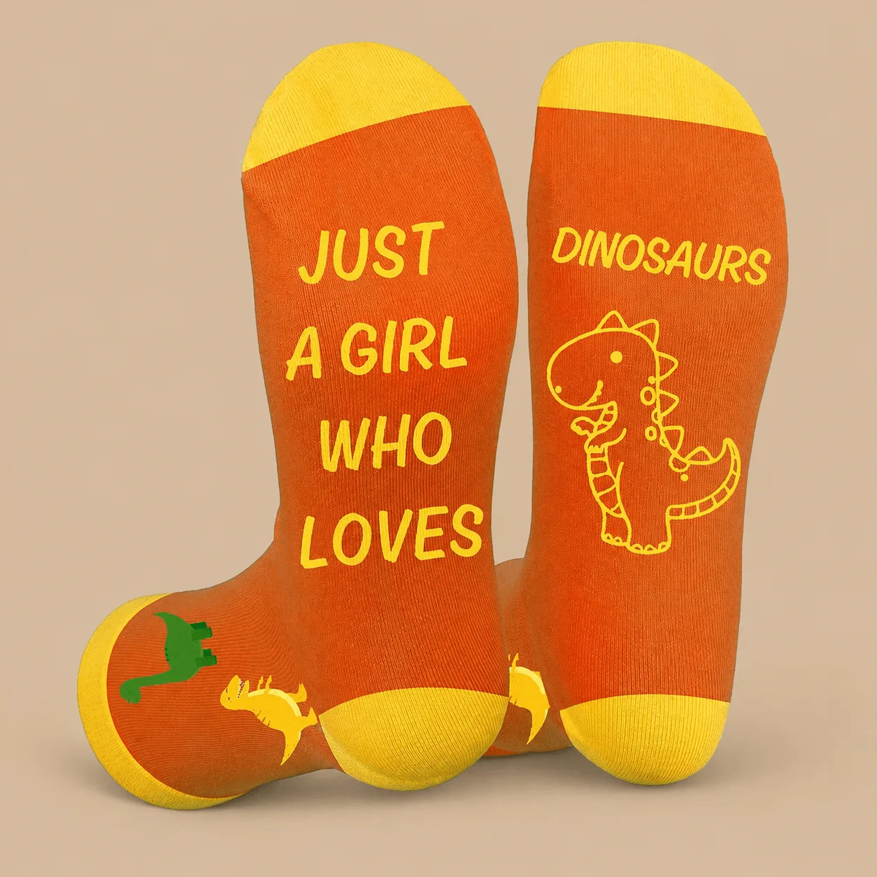 "Just A Girl Who Loves Dinos" Socks: the shop's own photo