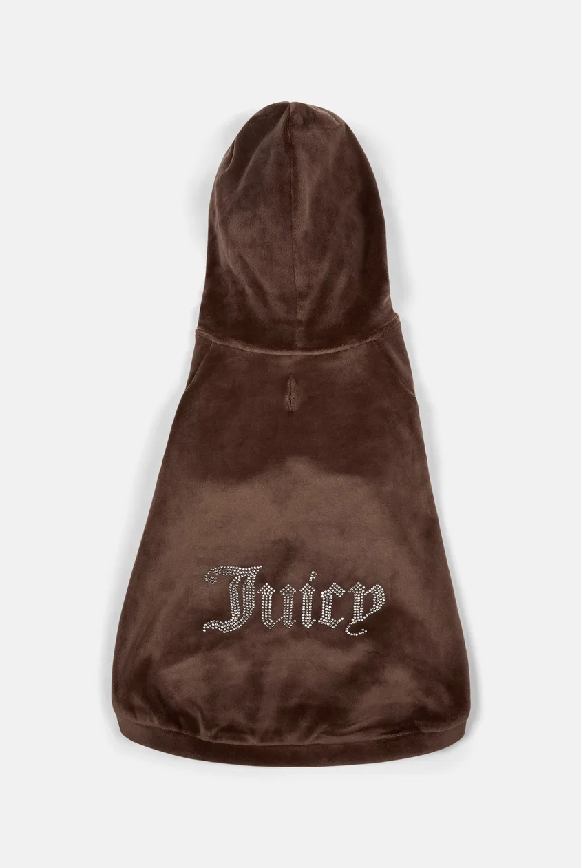 Java Gothic Diamante Pet Hoodie - M / Brown: the shop's own photo