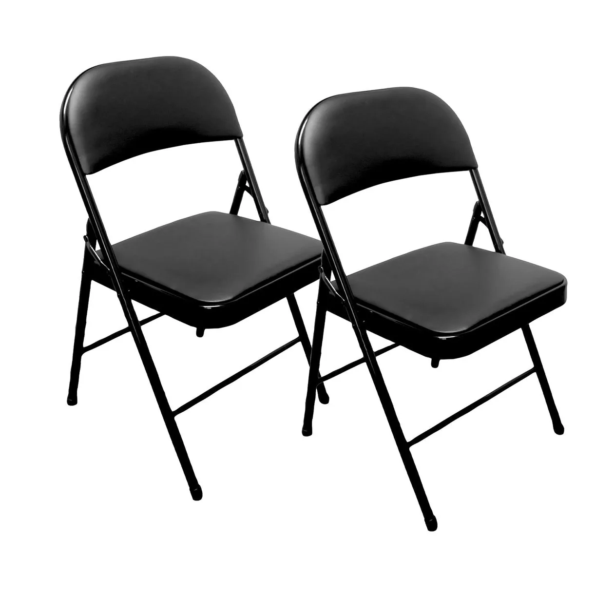 2x Padded Metal Folding Chairs For Outdoor and Indoor: the shop's own photo