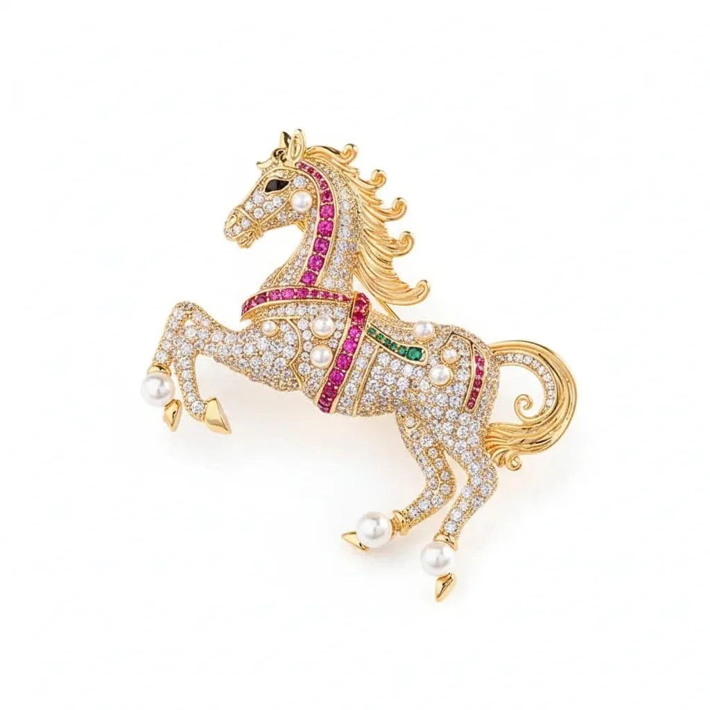 Galloping Horse Brooch: the shop's own photo